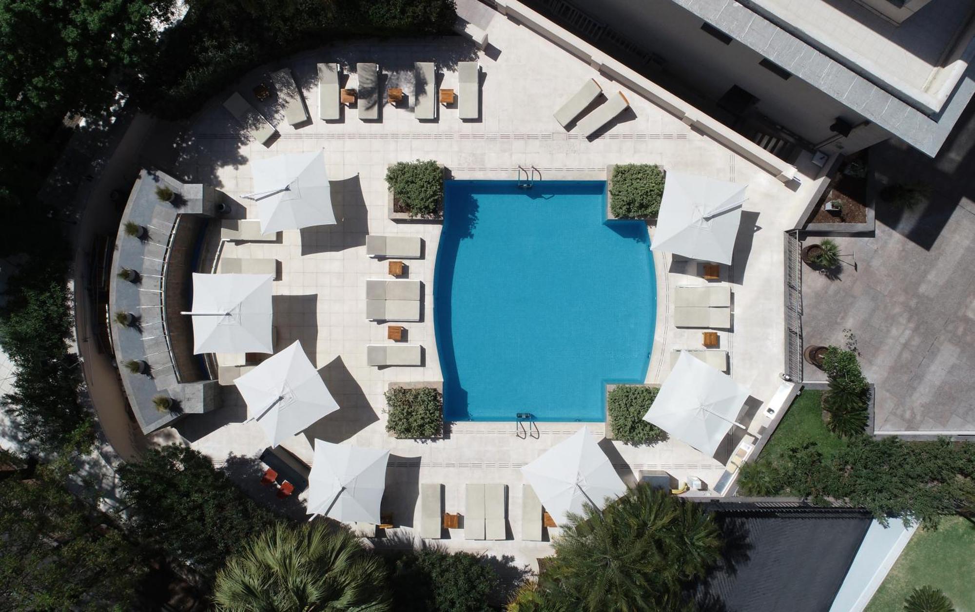 พาร์ค ไฮแอท เมนโดซา Hotel ภายนอก รูปภาพ Aerial view of the pool